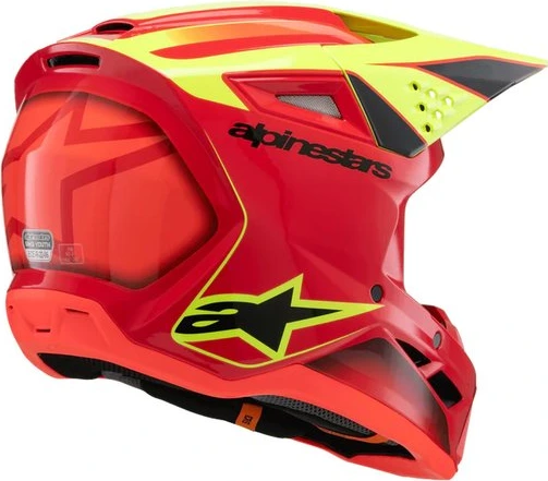 Alpinestars Helmet SM3 Youth Fray Red/Yellow Fluo/Black, YS 48-49cm