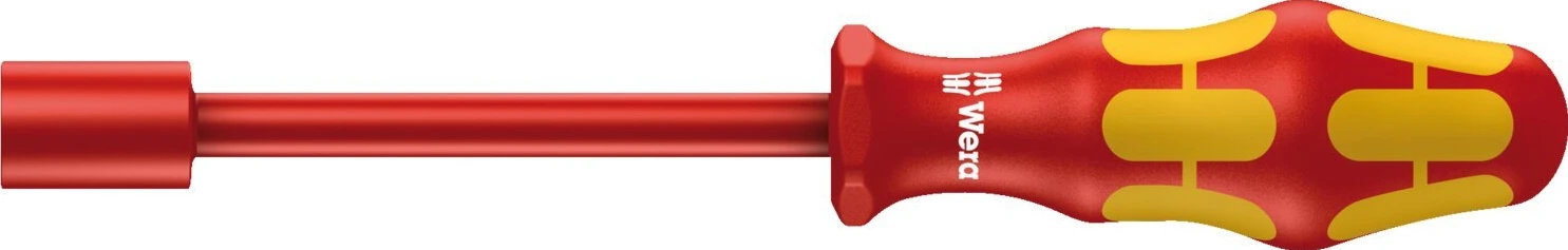 Wera nutdriver VDE Insulated, US sizes, Red, 125 mm