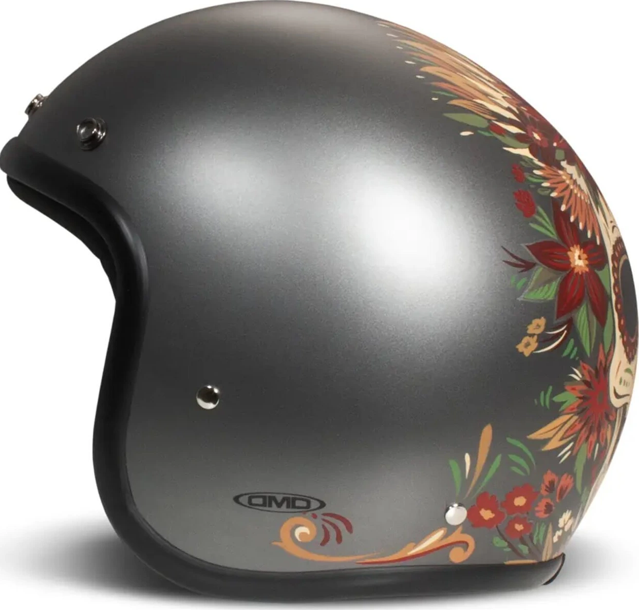 DMD Retro helmet, skull Gray, XS, Graphic