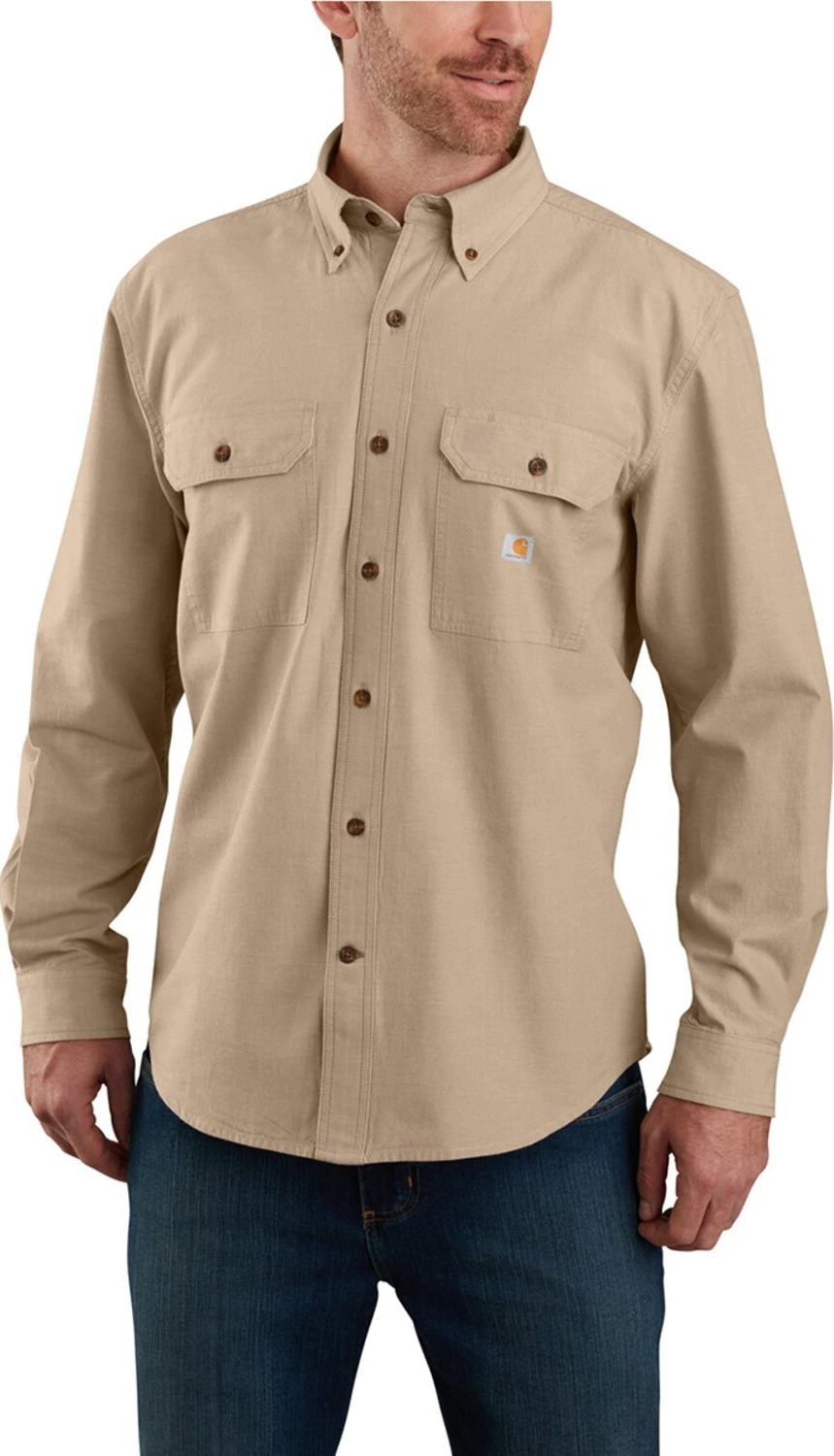 Carhartt Chambray рубашка темно-загорелый chambray