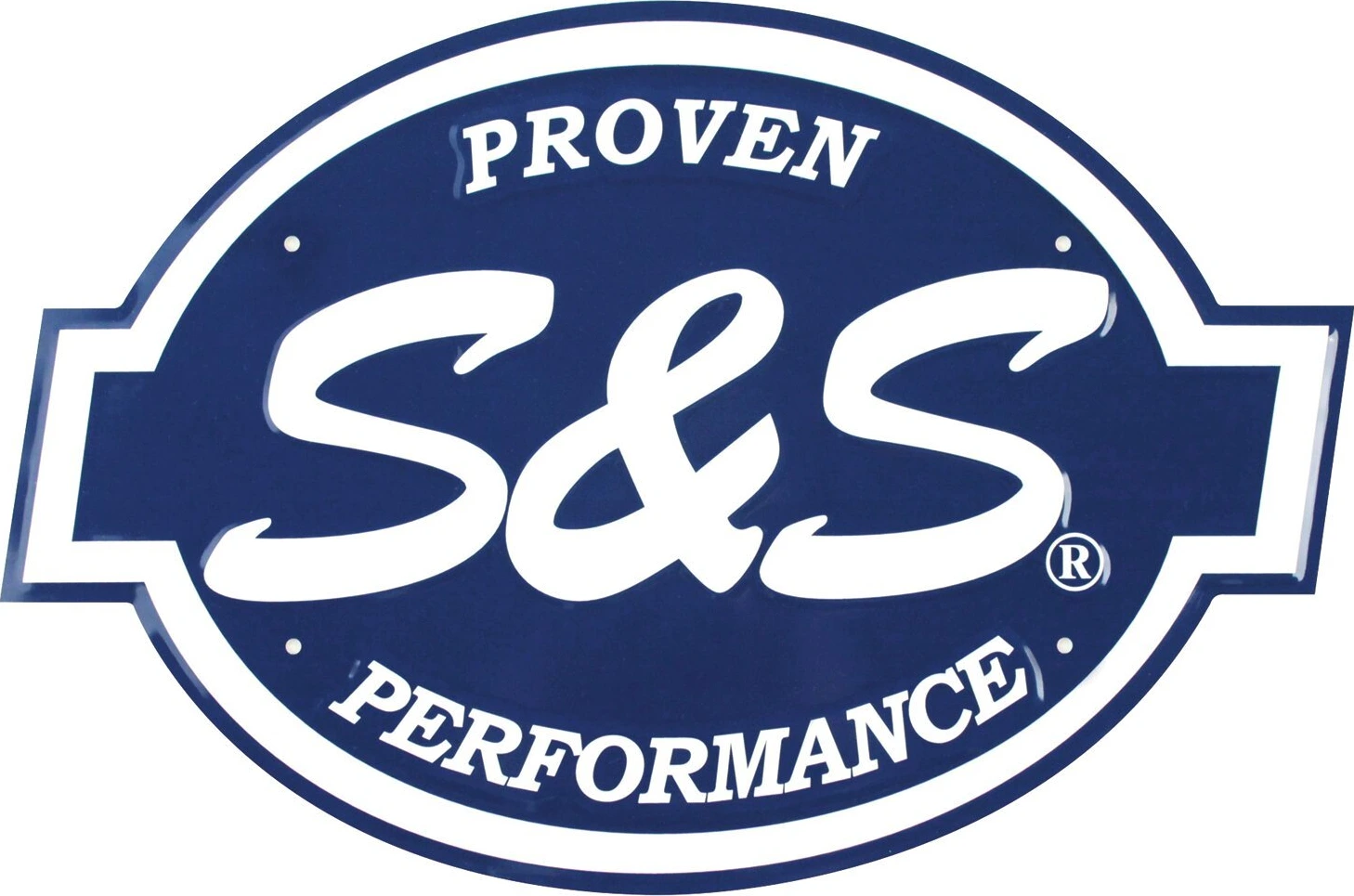 S&S, Embossed sign, aluminum