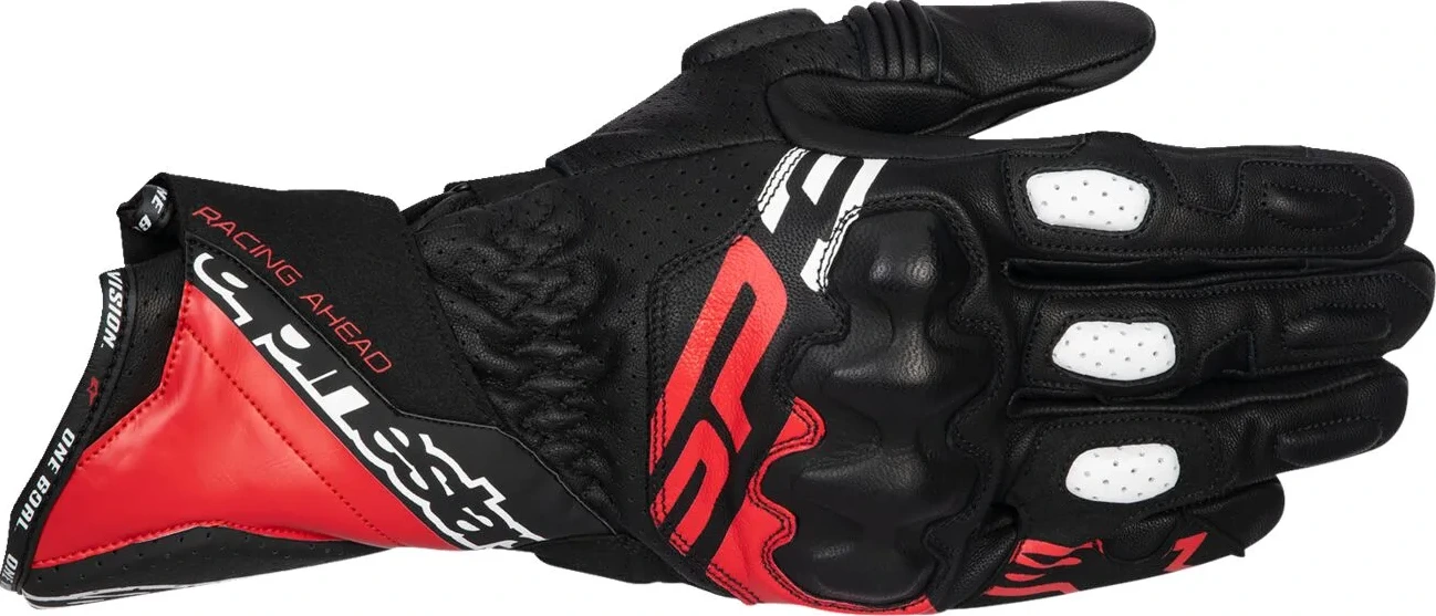 GLOVE SP-3 BLK/BRT RD/WHT S
