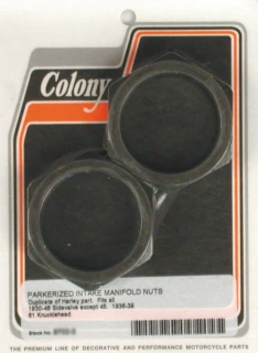 Colony manifold nuts, plumber style