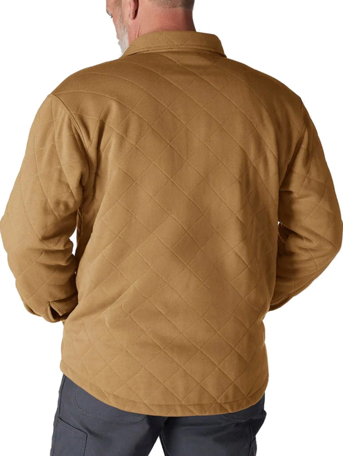 Carhartt Quilted Snap Front shirt, carhartt brown, M