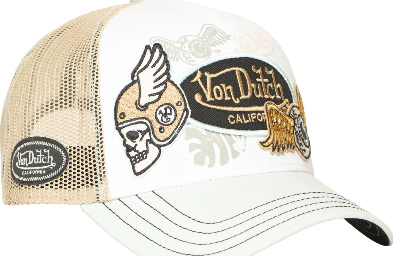 Von Dutch Trucker cap patches 16, White