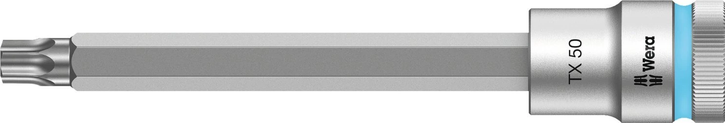 Wera Zyklop 1/2" Torx® socket bit with holding function, 140 mm, Chrome