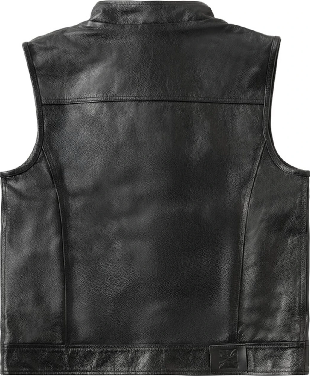 WCC x 13 1/2 Dominator leather riding vest, Black, S