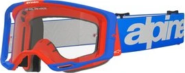 Alpinestars Goggle Vision 8 WORDMARK BLUE ORANGE Clear