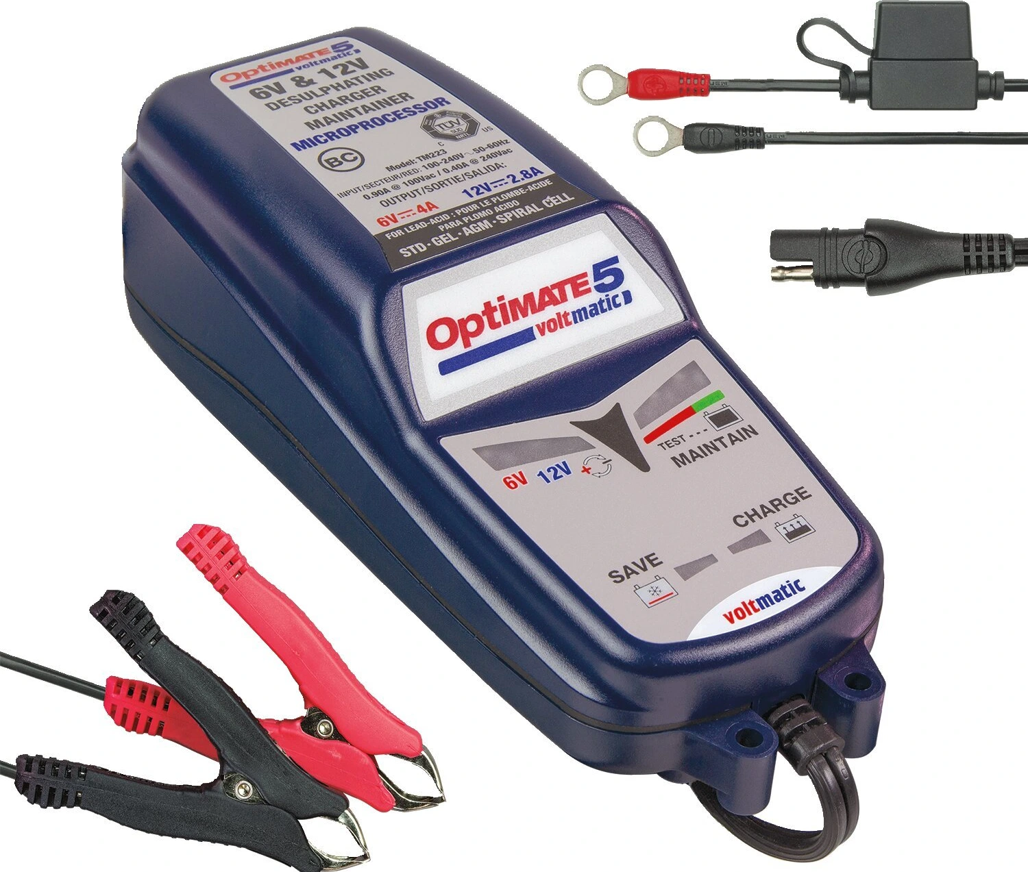 Tecmate OptiMATE 5, Volt Matic 6/12V battery charger