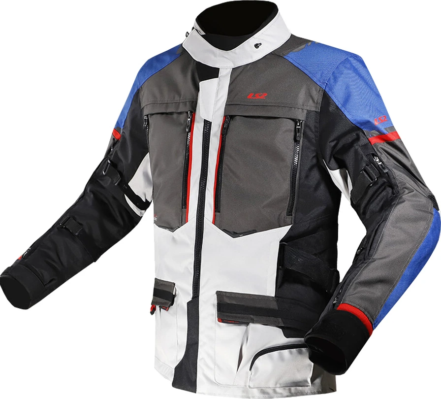 LS2 NORWAY MAN JACKET - S, Blue Black Grey Red