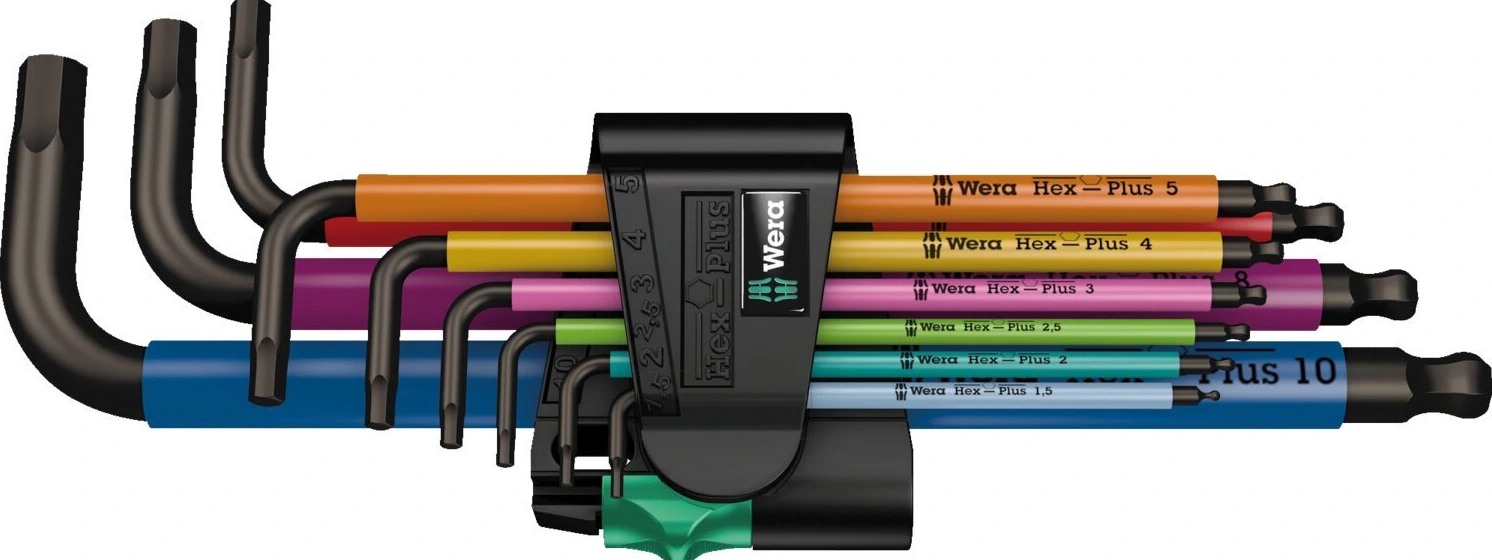 Wera hex key set multicolor - Metric, Black