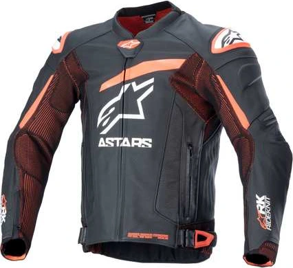 Alpinestars Leather Jacket GP Plus R v4 RK Black/Red Fluo, 48