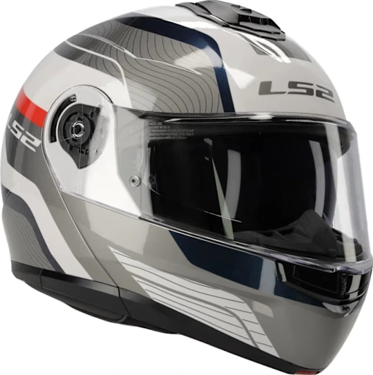 LS2 FF908 STROBE II MONZA helmet - S, White Blue Red