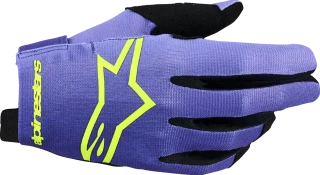 Alpinestars Logo / Black, Fluorescent Yellow, Purple / Purple