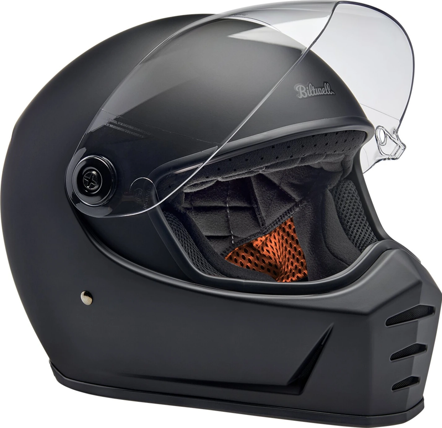 Biltwell Lane Splitter helmet, Black, S, flat