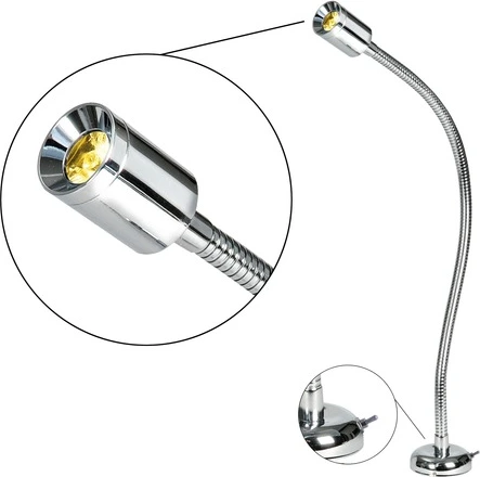 Articulating LED light 10 W 12/24 V