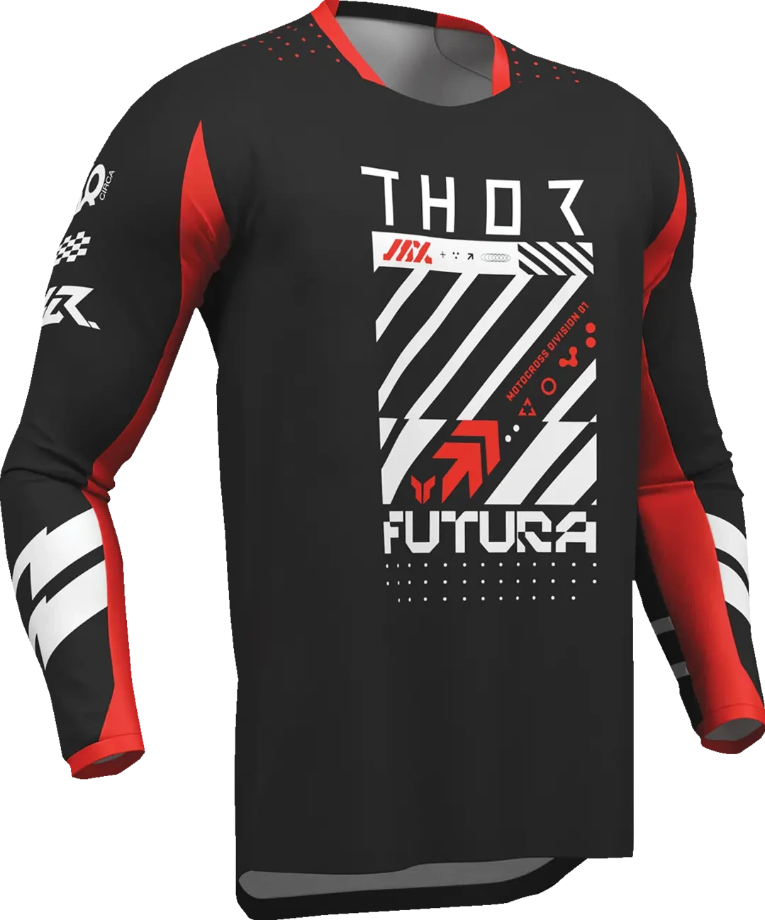 JERSEY YTH LAUNCHMODE FUTURA BLK/RD 2XS