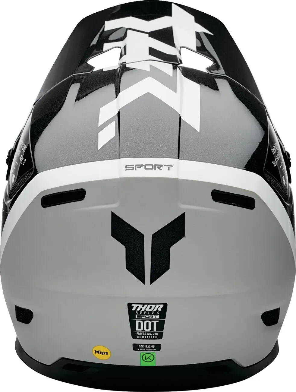 HELMET REFLEX SPORT RIOT BK/WH XS