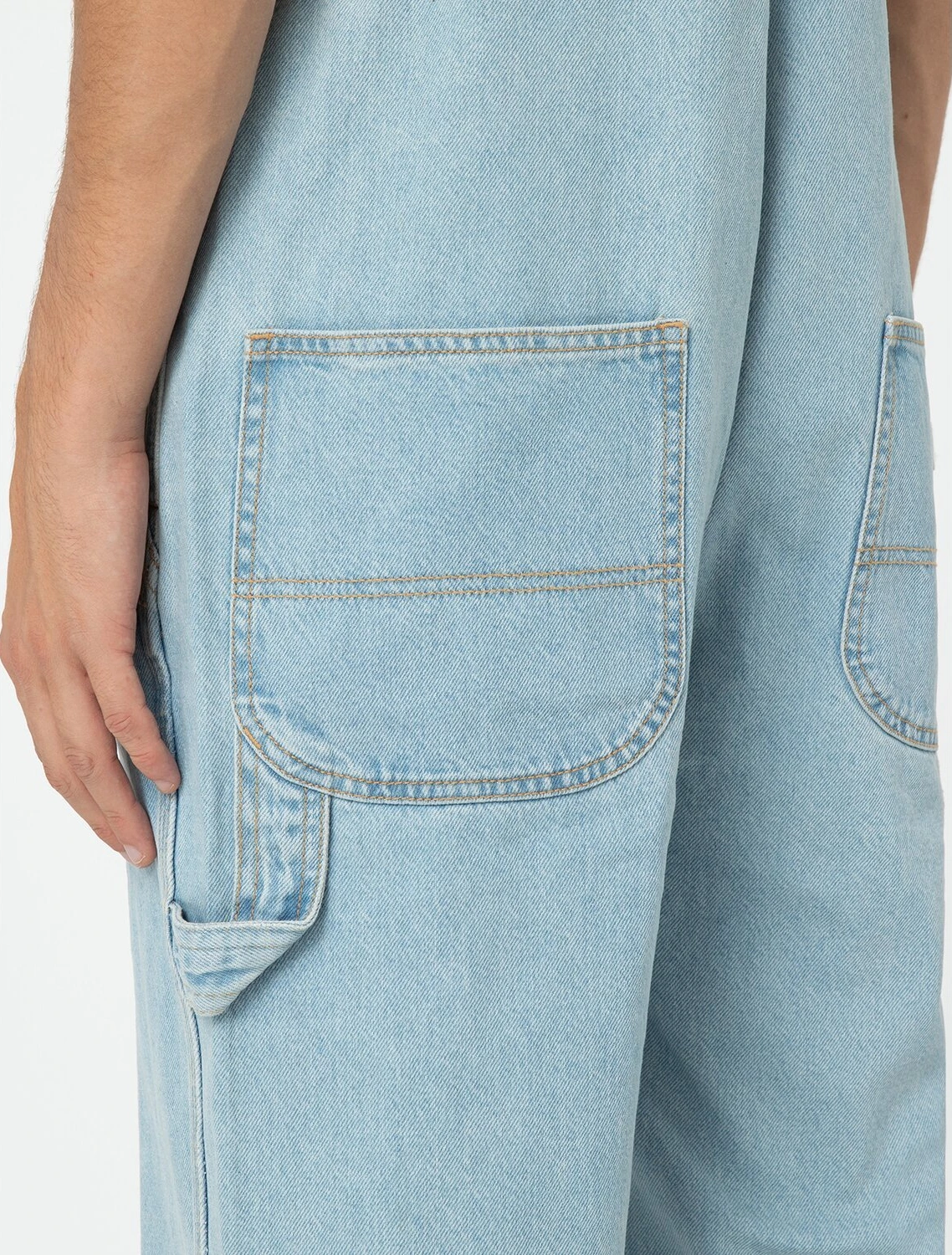 Dickies Dickies classic denim bib vntg blue, XS