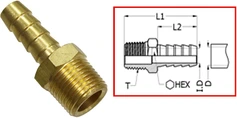 Sea-X connector Universal 1/4 NPT x 3/8