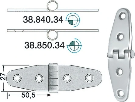 S.S reverse hinge