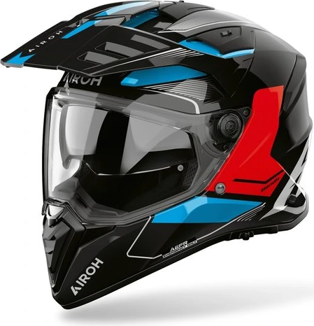 Airoh Helmet Bandit Tune blue/red gloss, 2XL