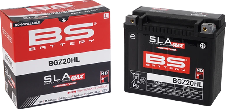 BS Battery BGZ20HL (FA) SLA MAX - Noslēgts un aktivizēts