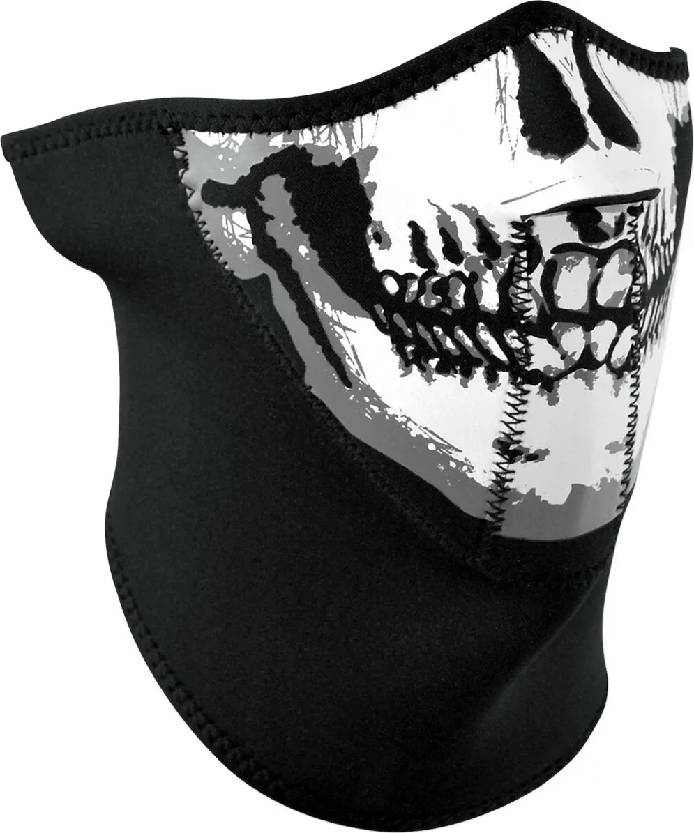HALF MASK 3 PANEL SKULL