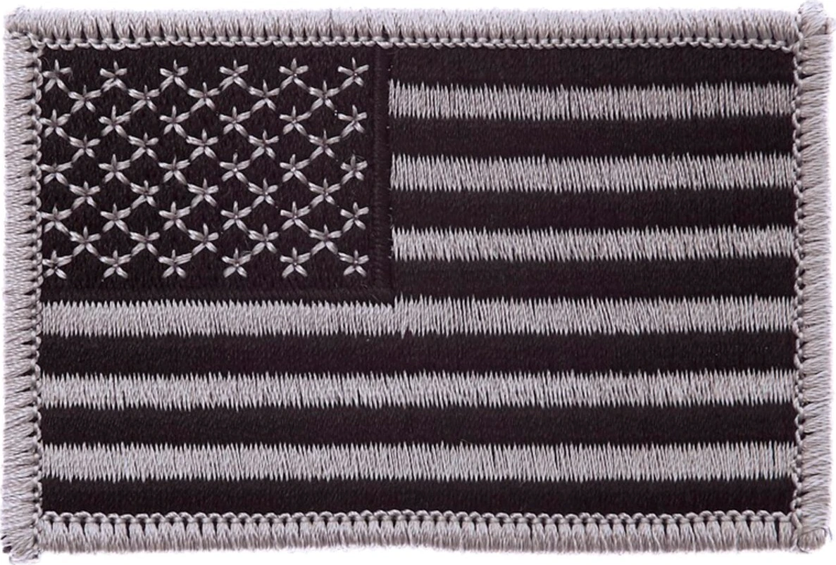 Patch flag USA, Silver
