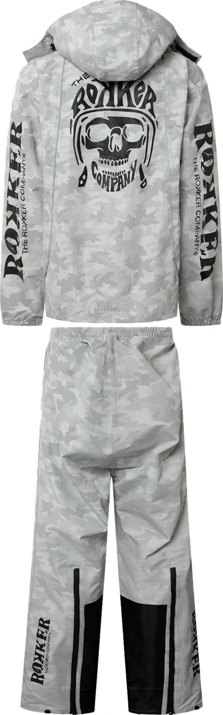 Rokker rainset, classic Gray, camouflage Gray, M