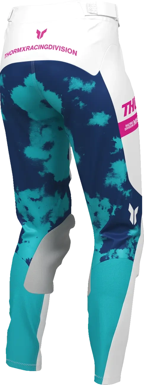 PANT WMN LAUNCHMODE BLEACH WHT/AQ 00/0