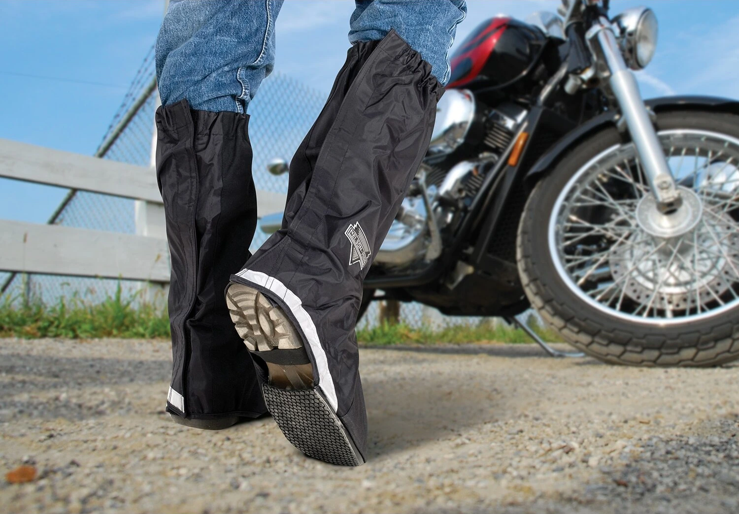 Nelson-Rigg waterproof rain boot covers, Black