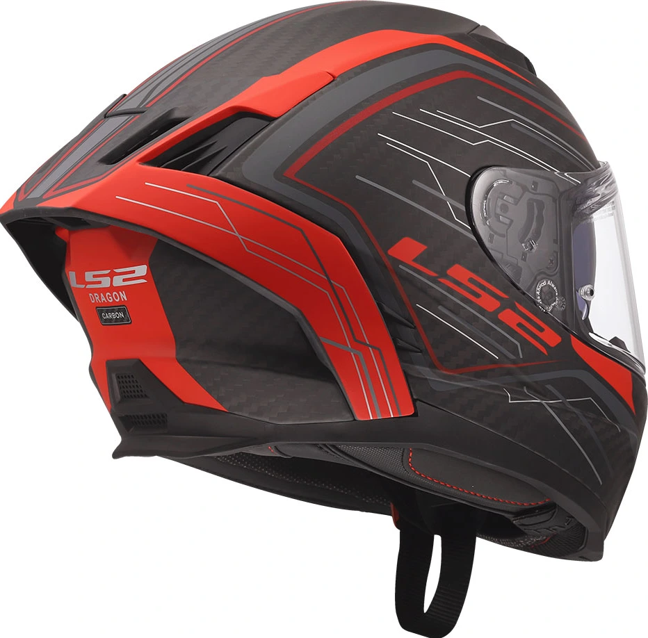 LS2 FF807 DRAGON SUBIC Helmet - 3XL, Red