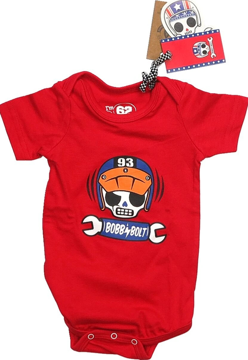 Bobby Bolt Lightning Scram bodysuit red, 62