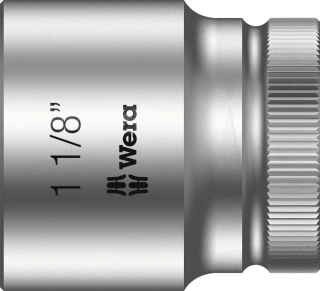 Wera Zyklop 1/2" socket - US sizes 1-1/8"