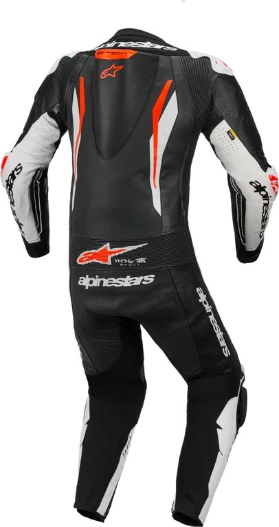 Alpinestars Leather suite 1-pcs GP Tech v5 Black/White/ Fluo Red, 50