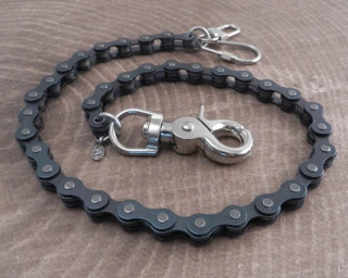 Amigaz Black Bike Wallet Chain 18"