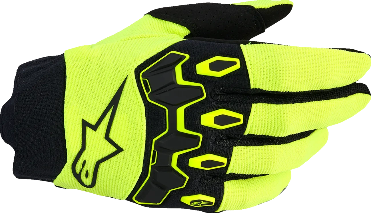 GLOVES YTH FULL BORE V2 YELLOW/BLK 2XS