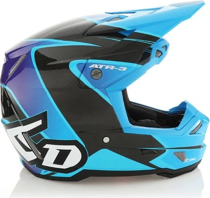 6D Helmet ATR-3 Wave Gloss Cyan Blue Purple, L FIM