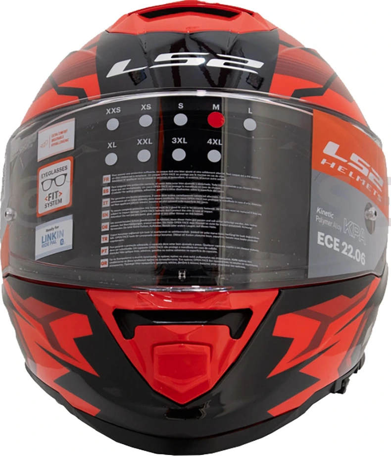 LS2 FF800 STORM II TRACKER helmet - Black Red, XS