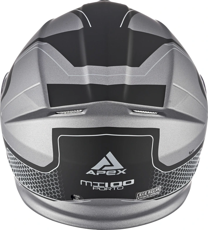 APEX Helmet MI100 Porto black/grey S