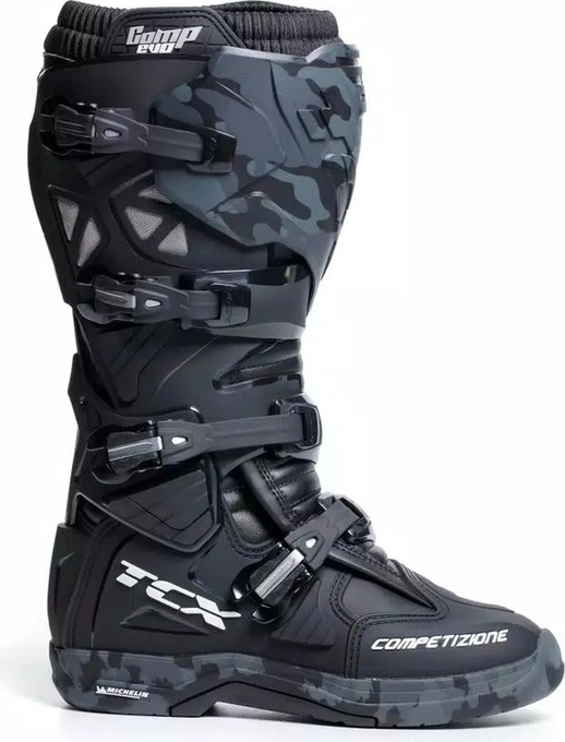 TCX MX Boot Comp Evo 2 Michelin Black/Camo, 40