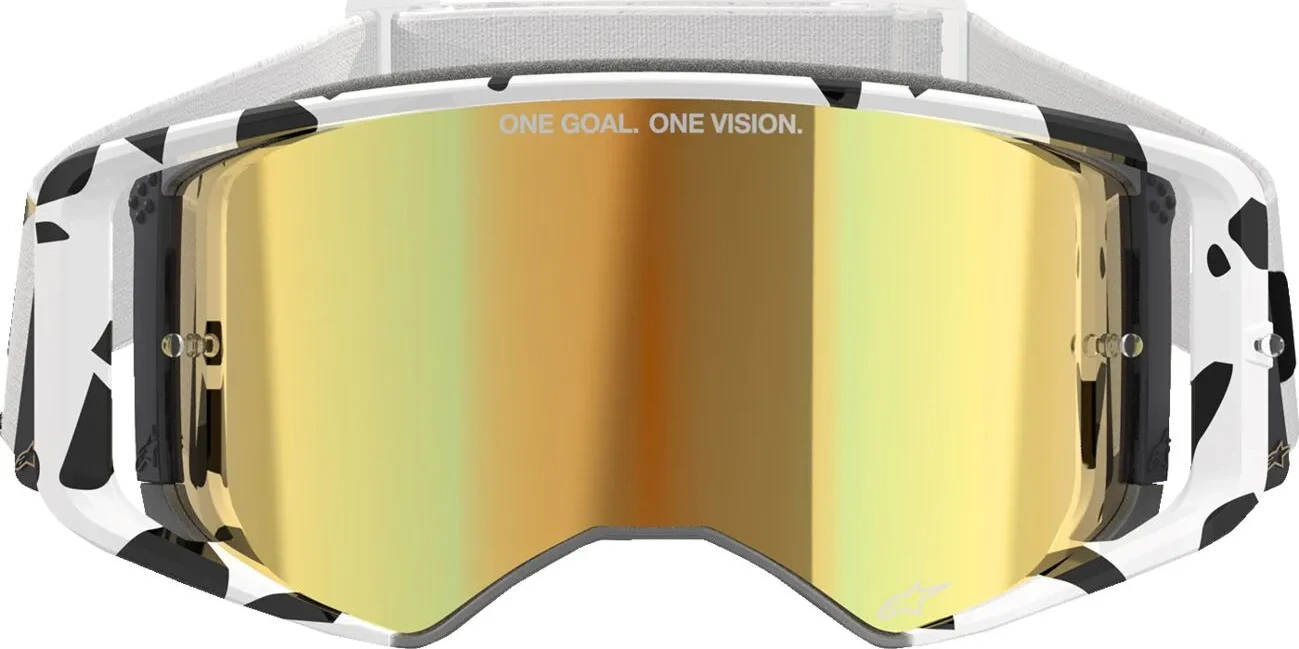 GOGGLE SUPERTECH CORP WHT/GLD MIRROR-GLD