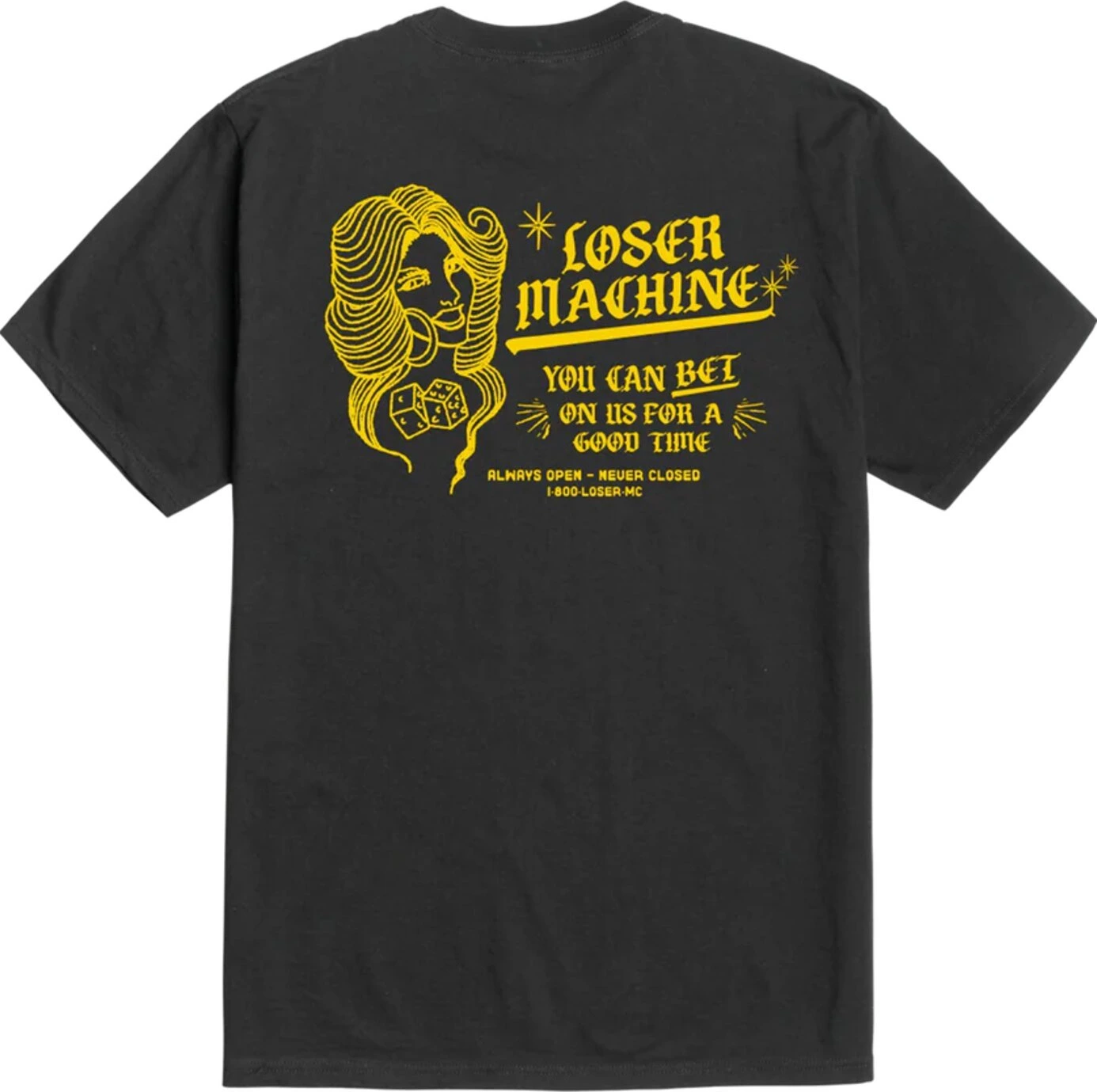 Loser Machine Roll the dice t-shirt, Black, M