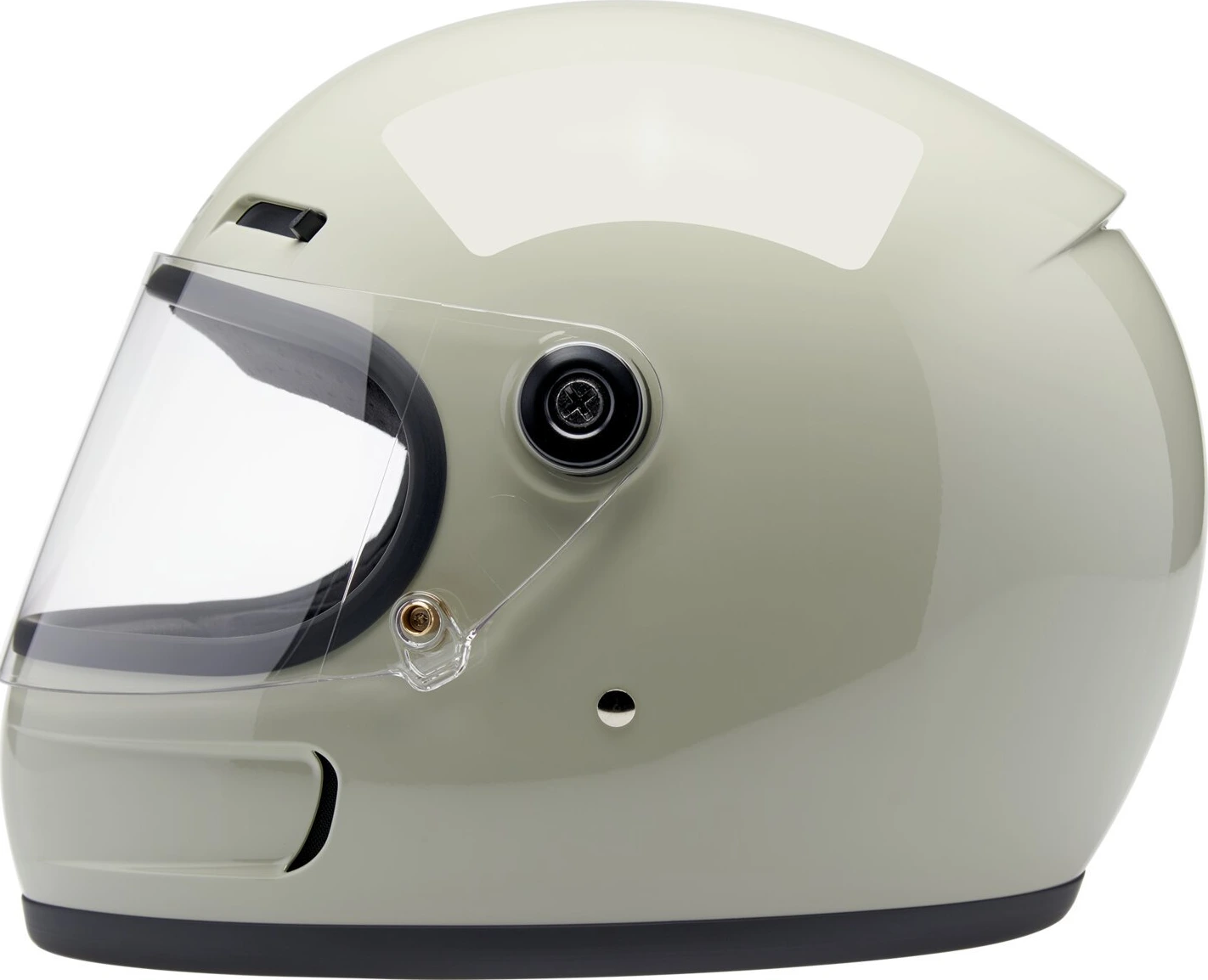 Biltwell Gringo SV helmet, chalk Gray, grey, XS, Gloss
