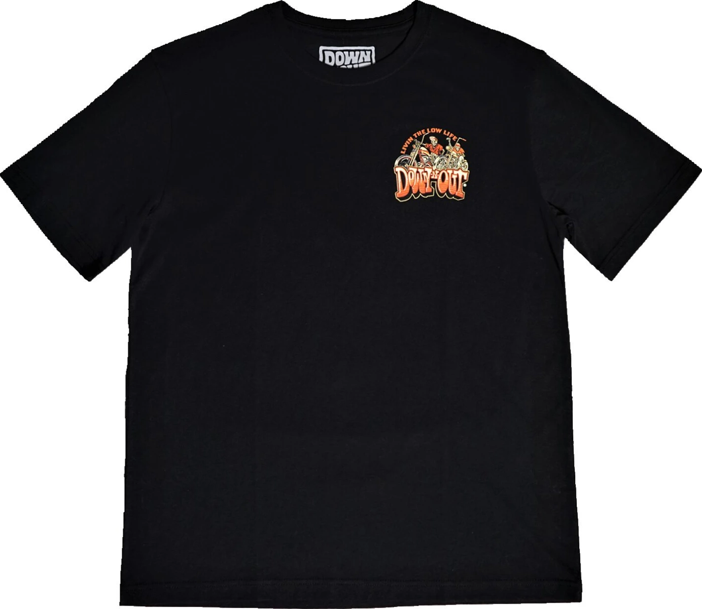 Down-n-Out DNO 4 Life t-shirt, Black, 2XL