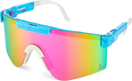 AMOQ Comet Sunglasses Light Blue Splash - Rose Mirror