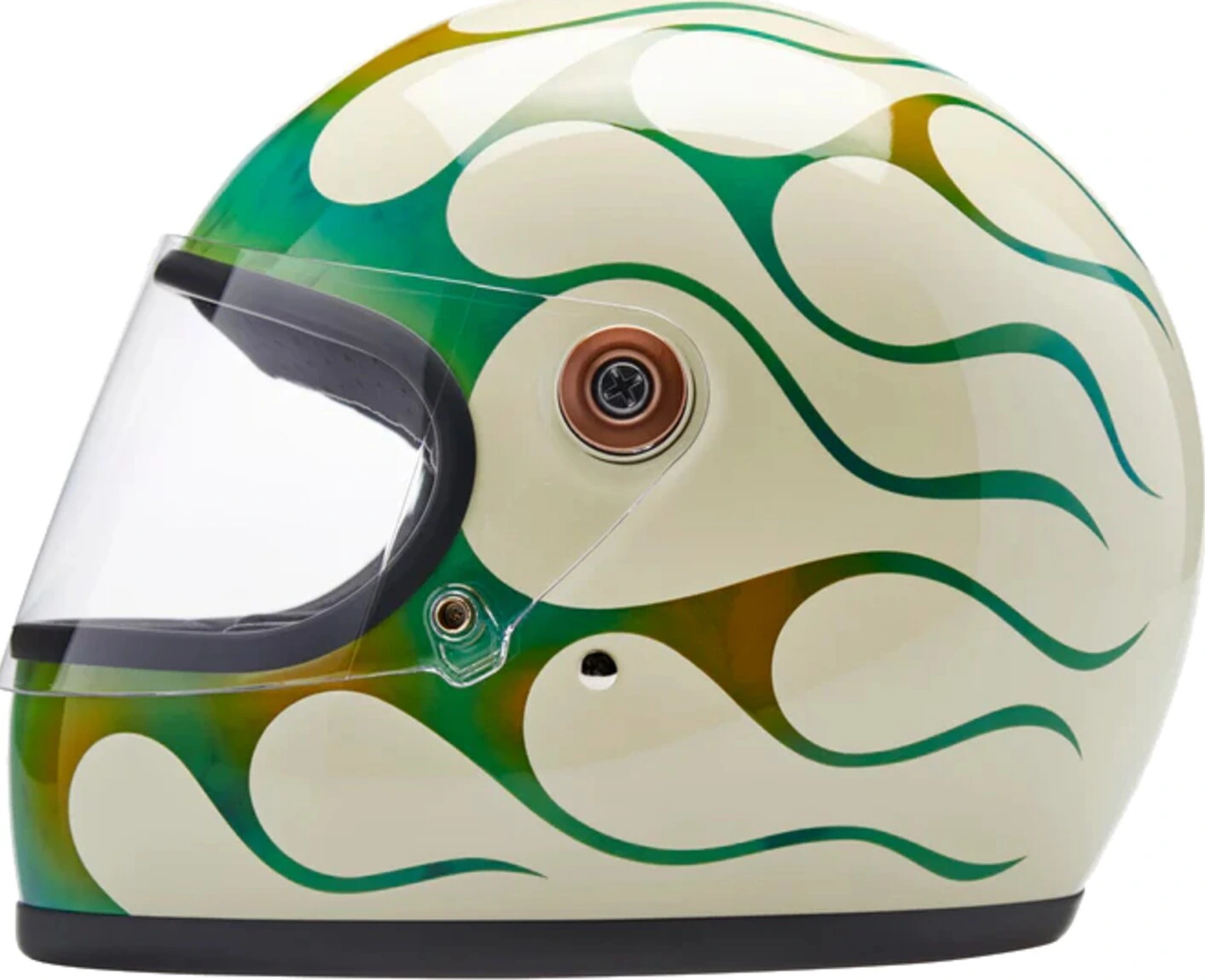 Biltwell Gringo S x Born Free collab helmet, Green, 2XL, Gloss