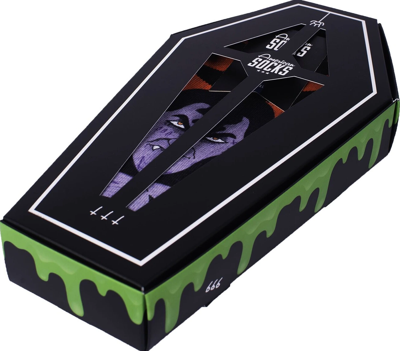 American Socks Coffin gift box, Multi-color, 42-46