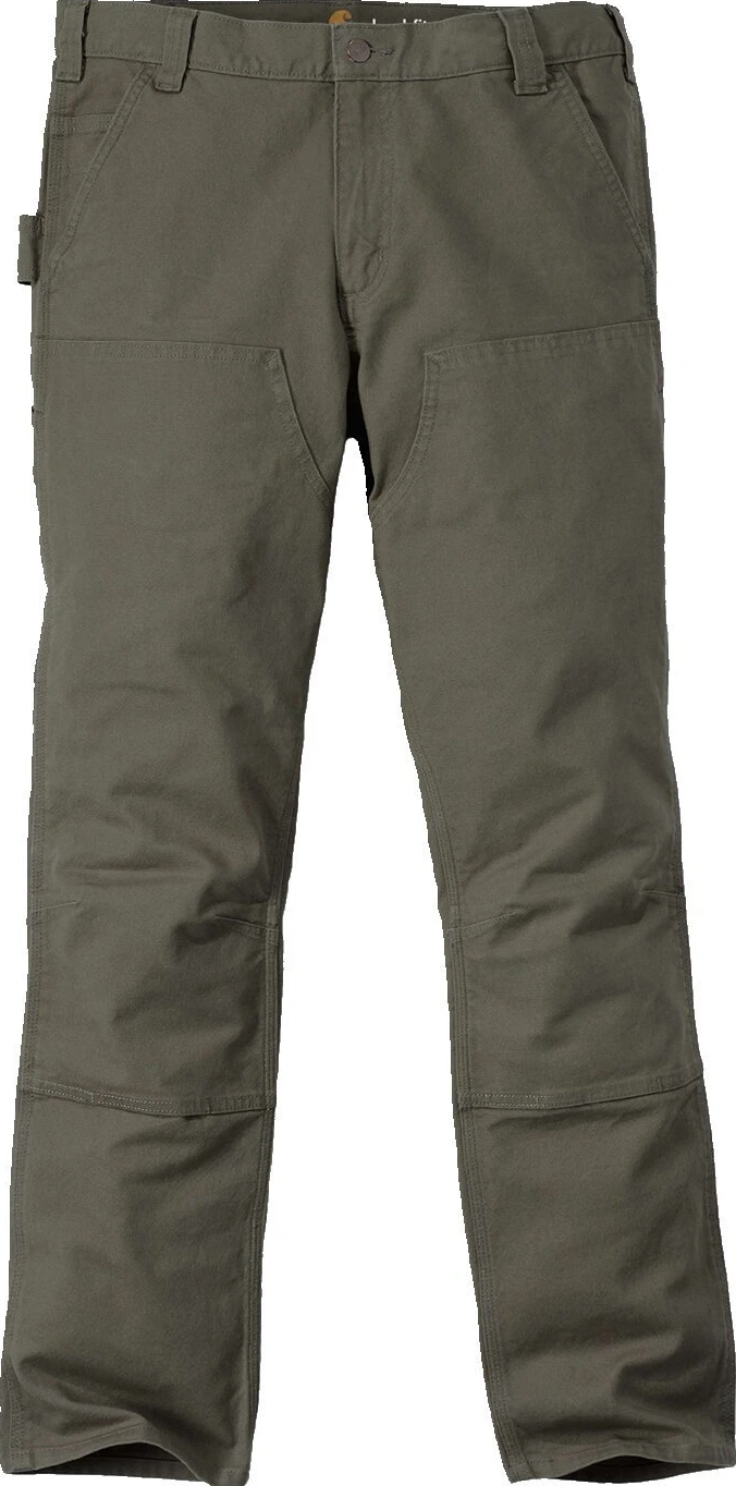 Carhartt work pants stretch duck double front tarmac, Gray, 30/32